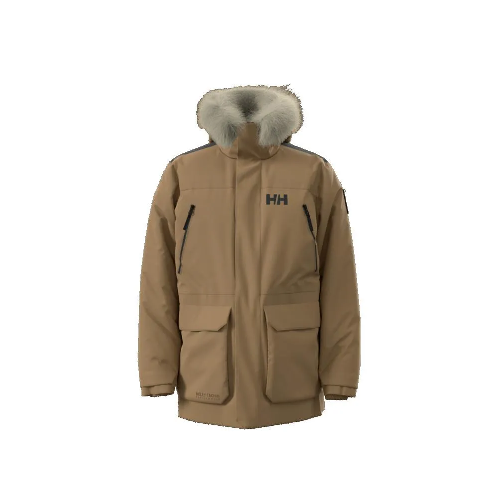 Parka Reine Extérieur Tech - Maron - Homme