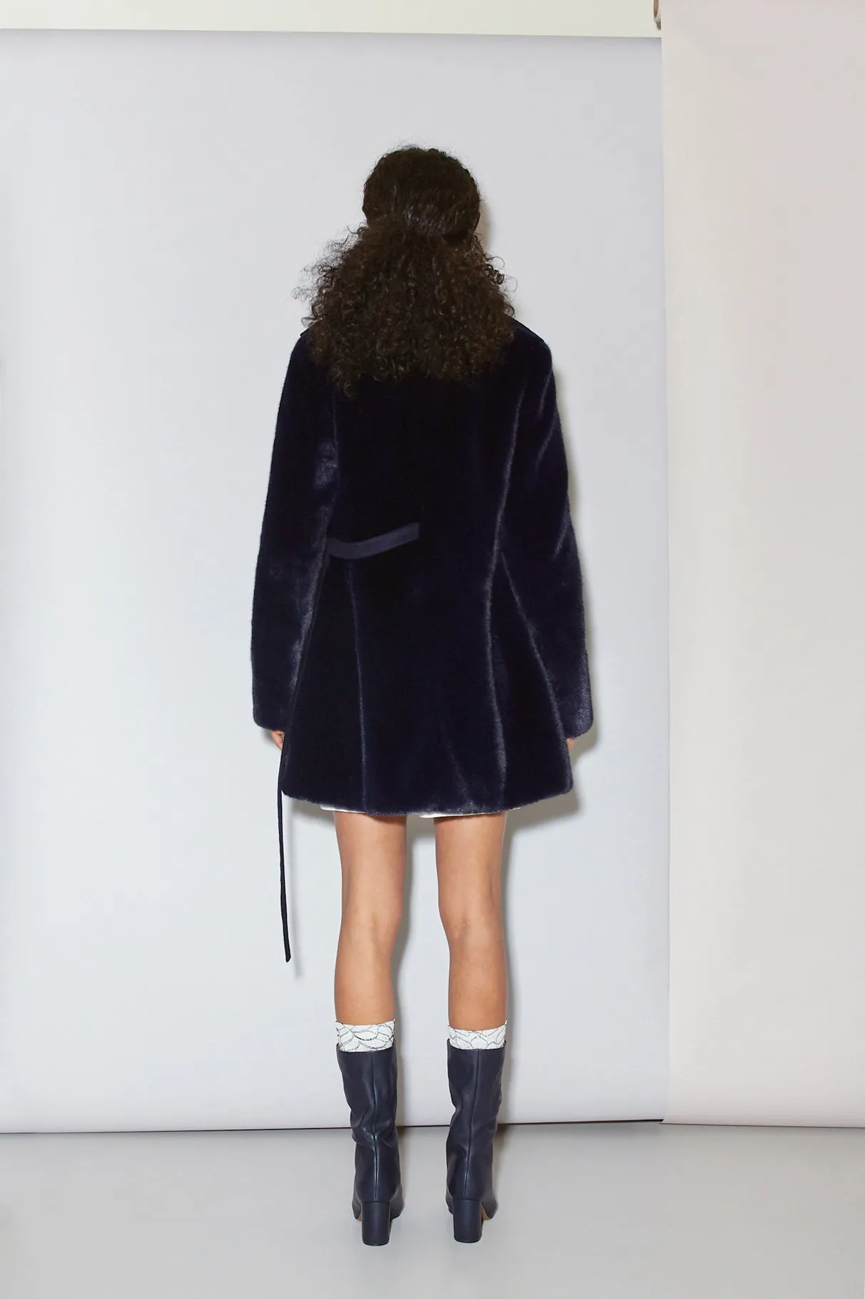 PIERRE FAUX MINK COAT