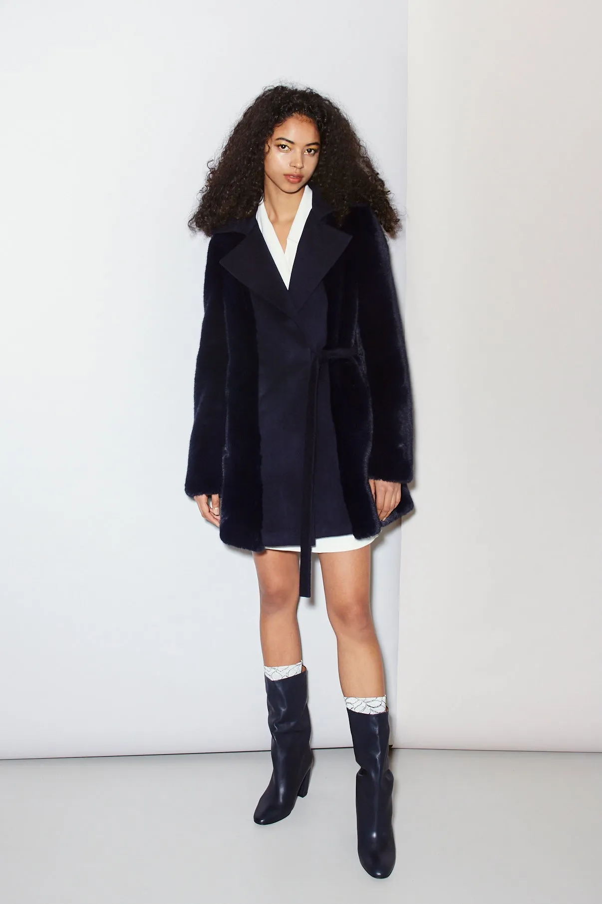 PIERRE FAUX MINK COAT