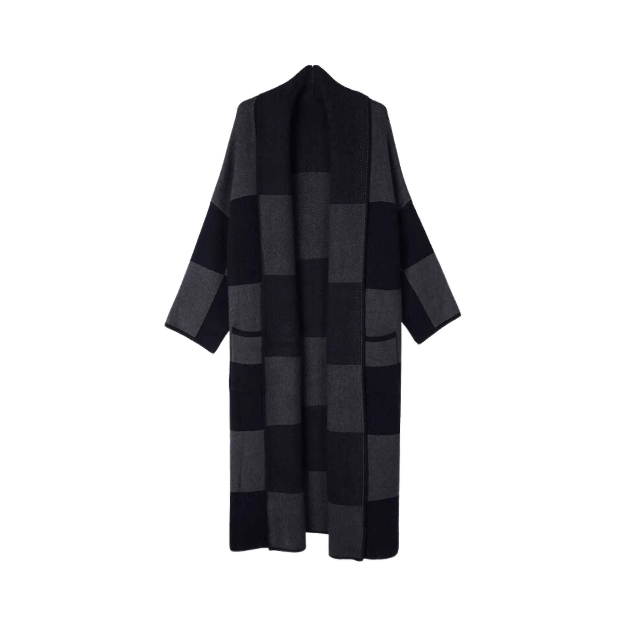 Pre Order:  Monochrome Checkered Thick Coat