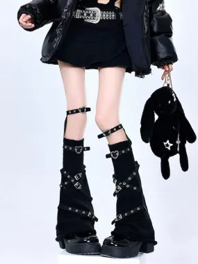 Punk hearts leg warmers