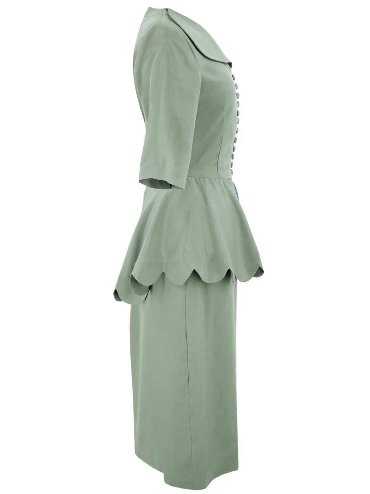 Replica CC41 Verity Peplum Suit - Sage Green