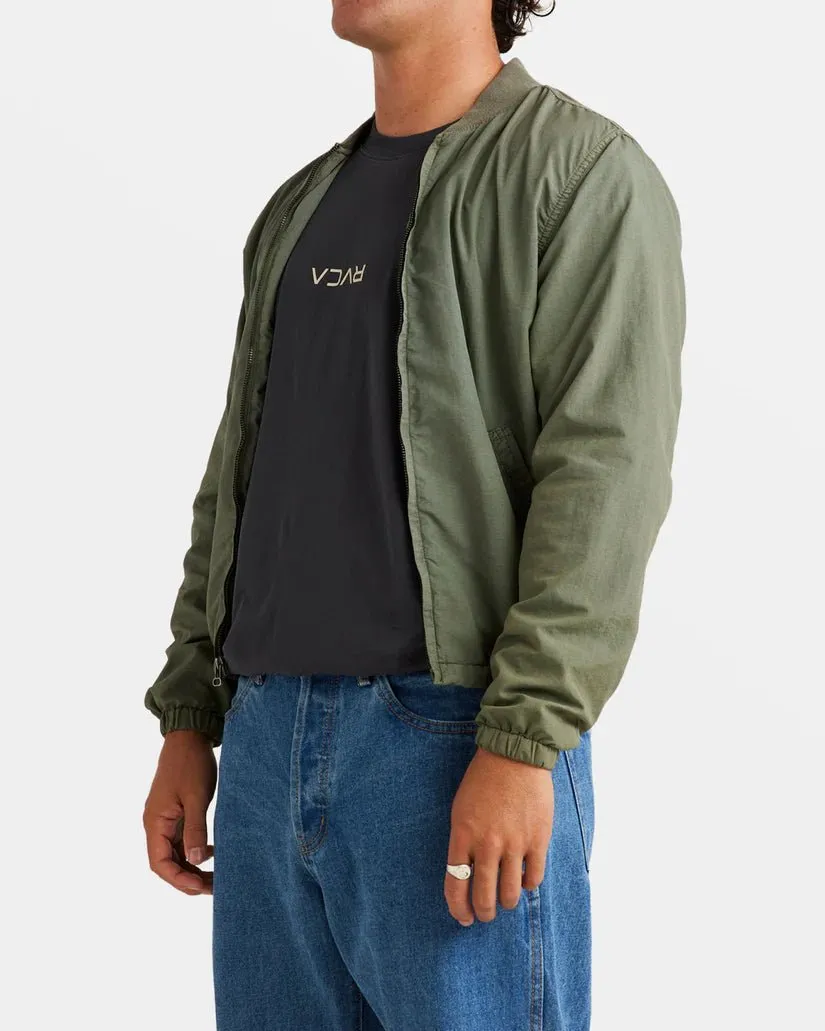 RVCA "Vacancy" Bomber Jacket - Sage Leaf