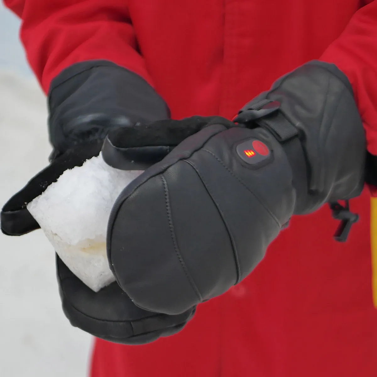 Savior Leather Heated Mittens | Battery Operated Leather Warming Mittens