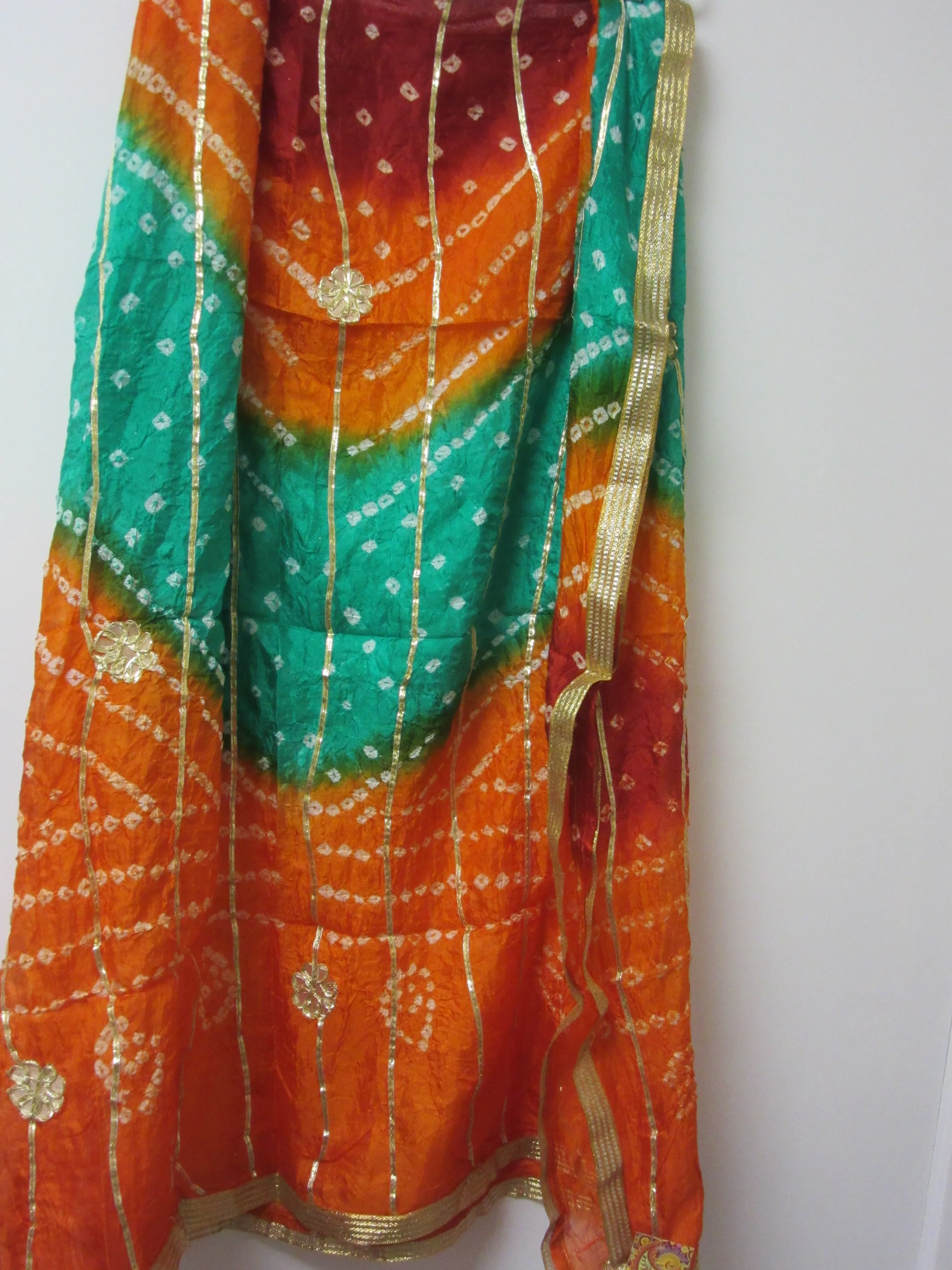 Scarf 2151844 Silk Finish Bandhage Dupatta Chunni Shawl