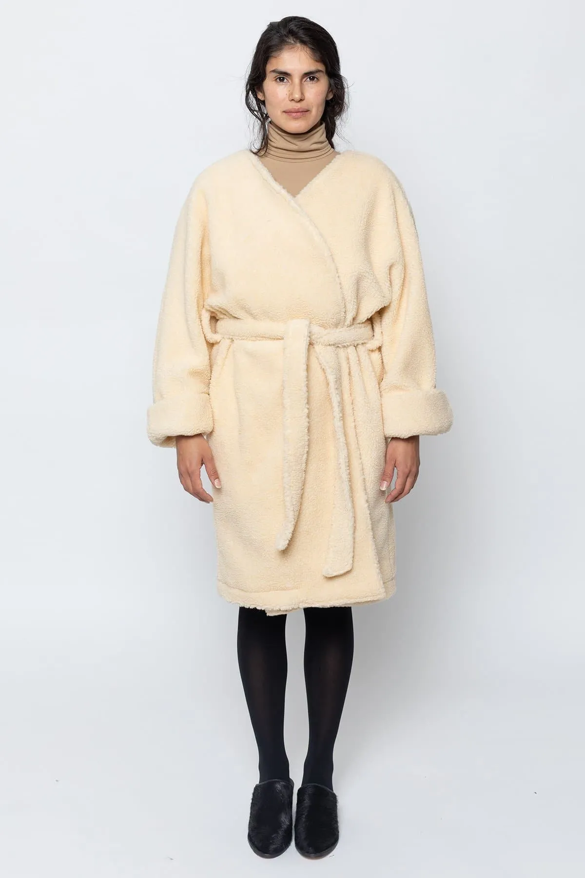 SHR312 - The Oversized Sherpa Wrap Coat