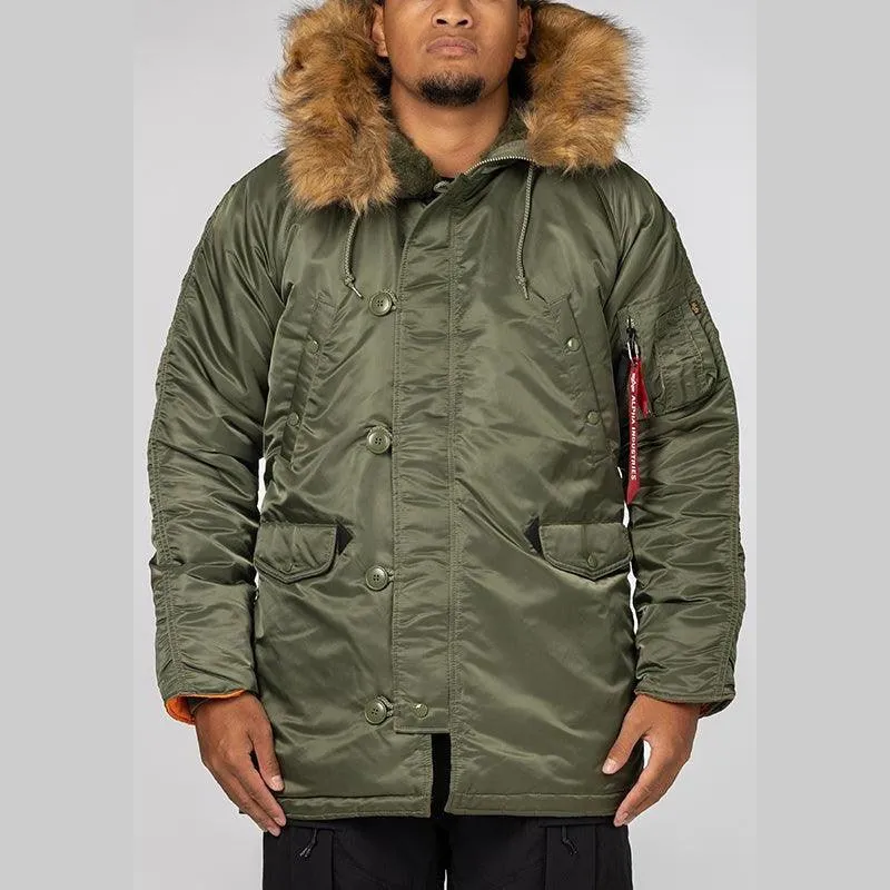 Slim Fit N-3B Parka - Sage