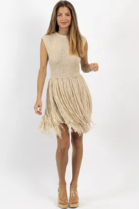 SORELLA FRINGE KNIT MINI DRESS *BACK IN STOCK*