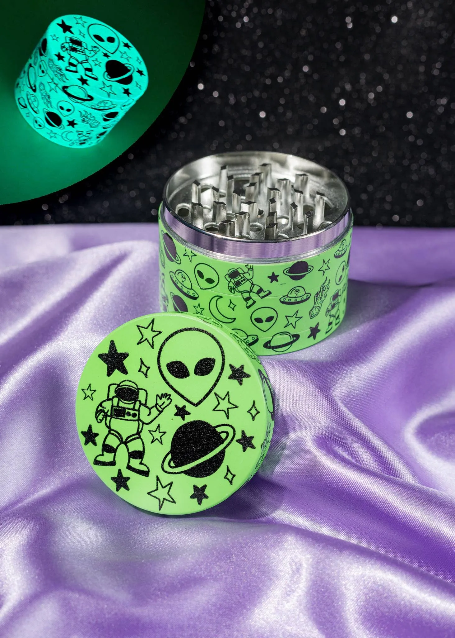 SPACE DOODLE GRINDER (glow in the dark)