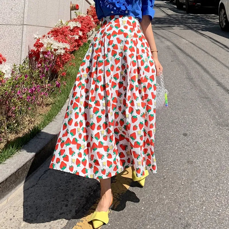 Strawberry Long Skirt SD00430