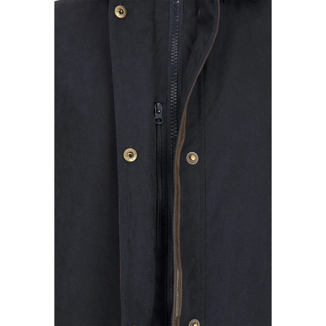 Struther Ladies Long Riding Coat - Navy by Hoggs of Fife