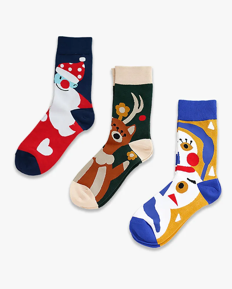 The Hat Depot - Christmas Celebration Sock 3 pcs