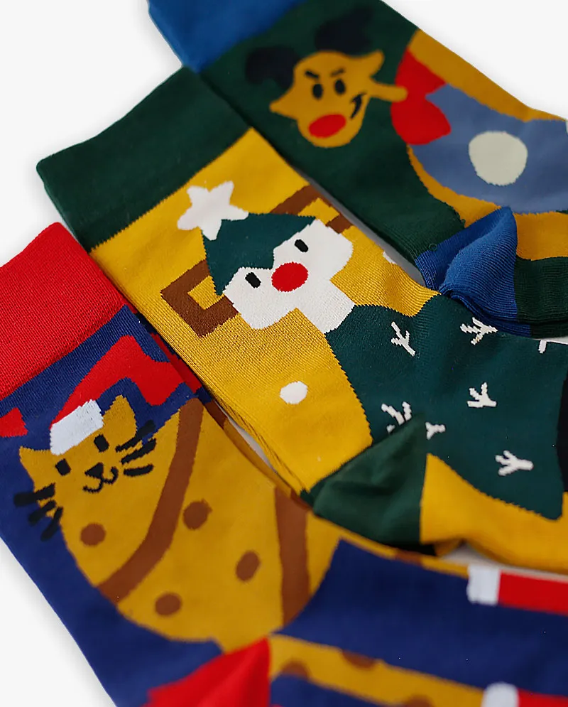 The Hat Depot - Christmas Celebration Sock 3 pcs