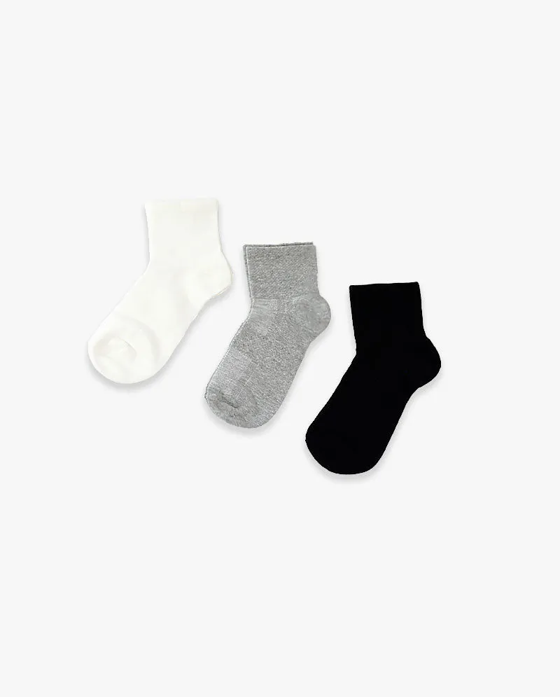 The Hat Depot - Well-ventilated Cotton Women Socks Set 5 pcs