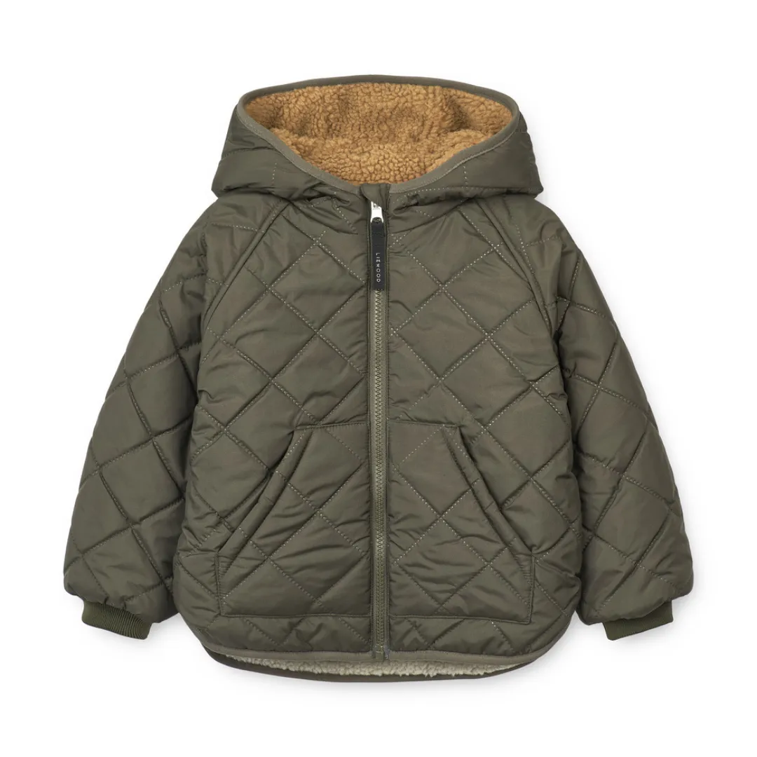 Thermo-Wendejacke "Jackson Reversible Jacket Army Brown Mix"