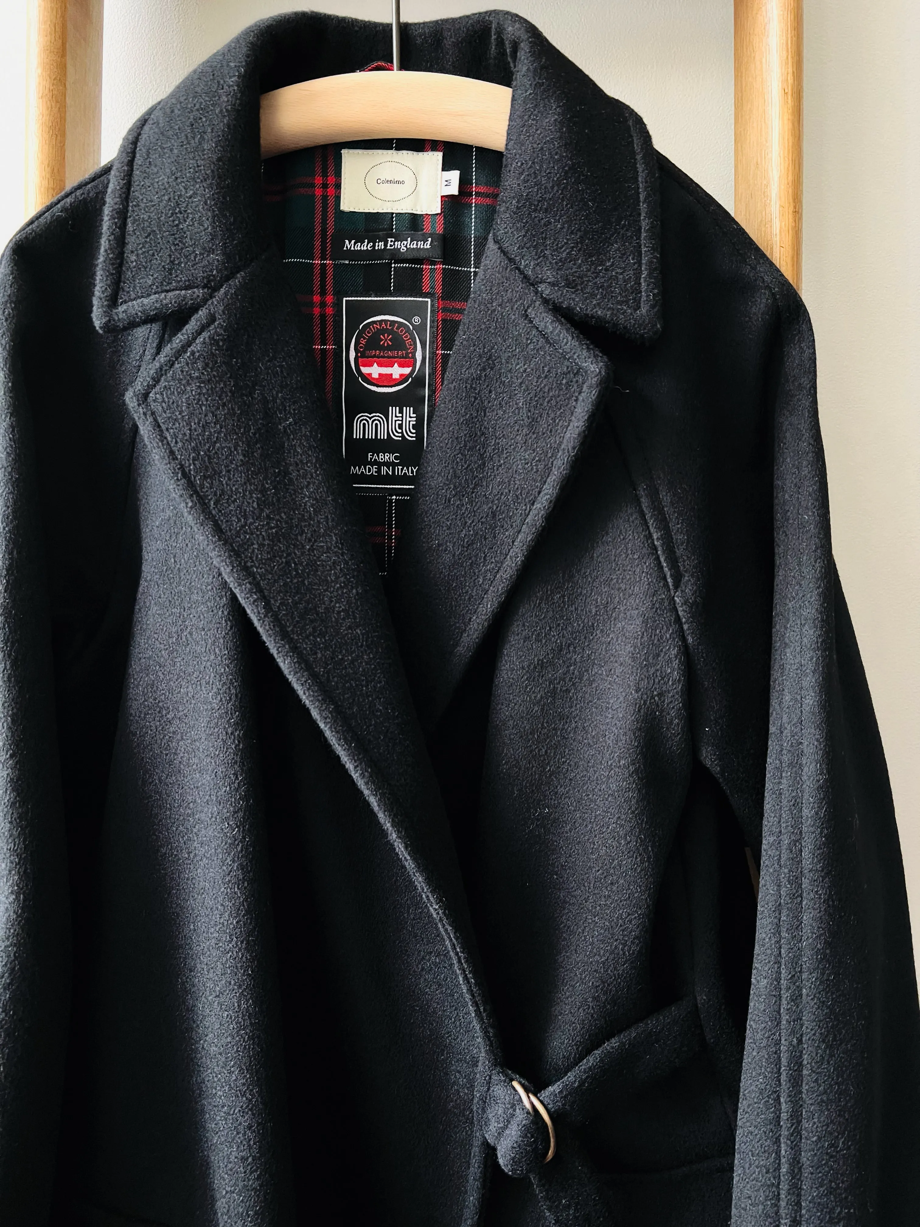 Tielocken Melton Coat / Black Loaden