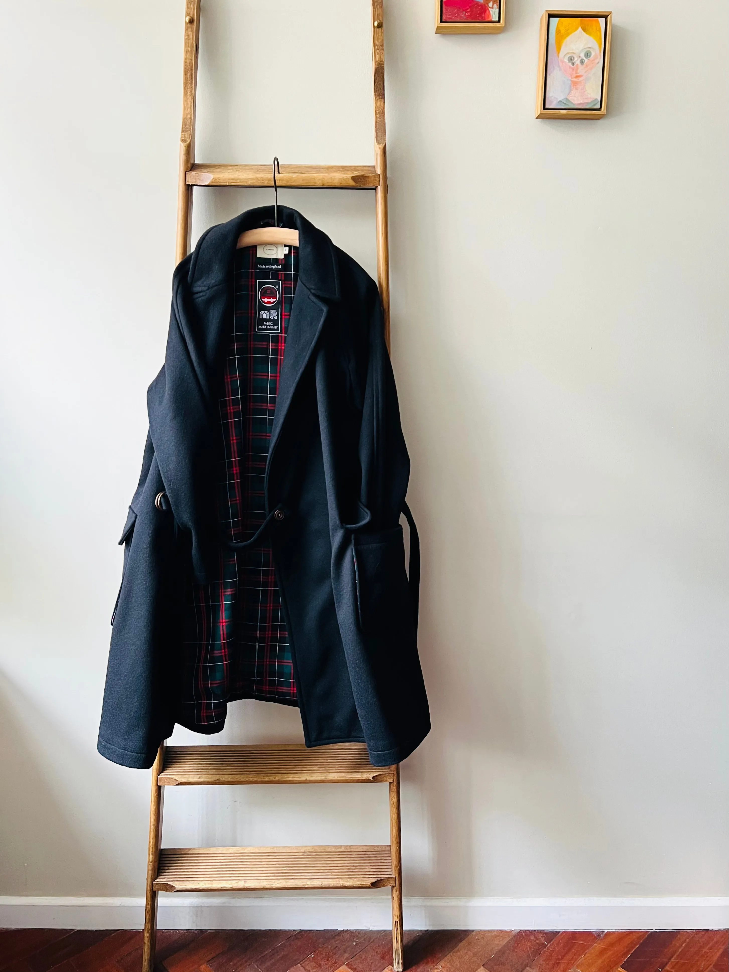 Tielocken Melton Coat / Black Loaden