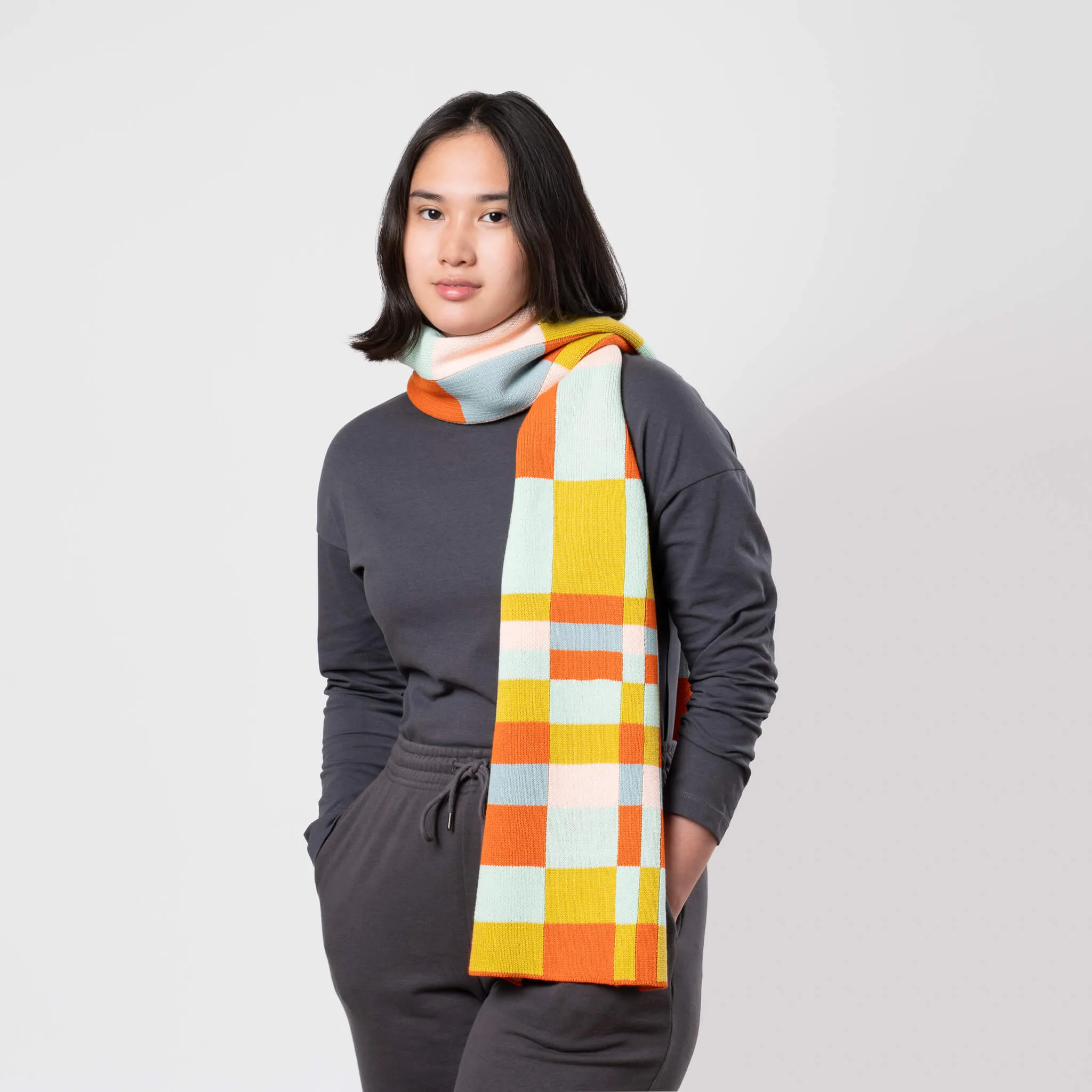 Tiles Big Knit Scarf