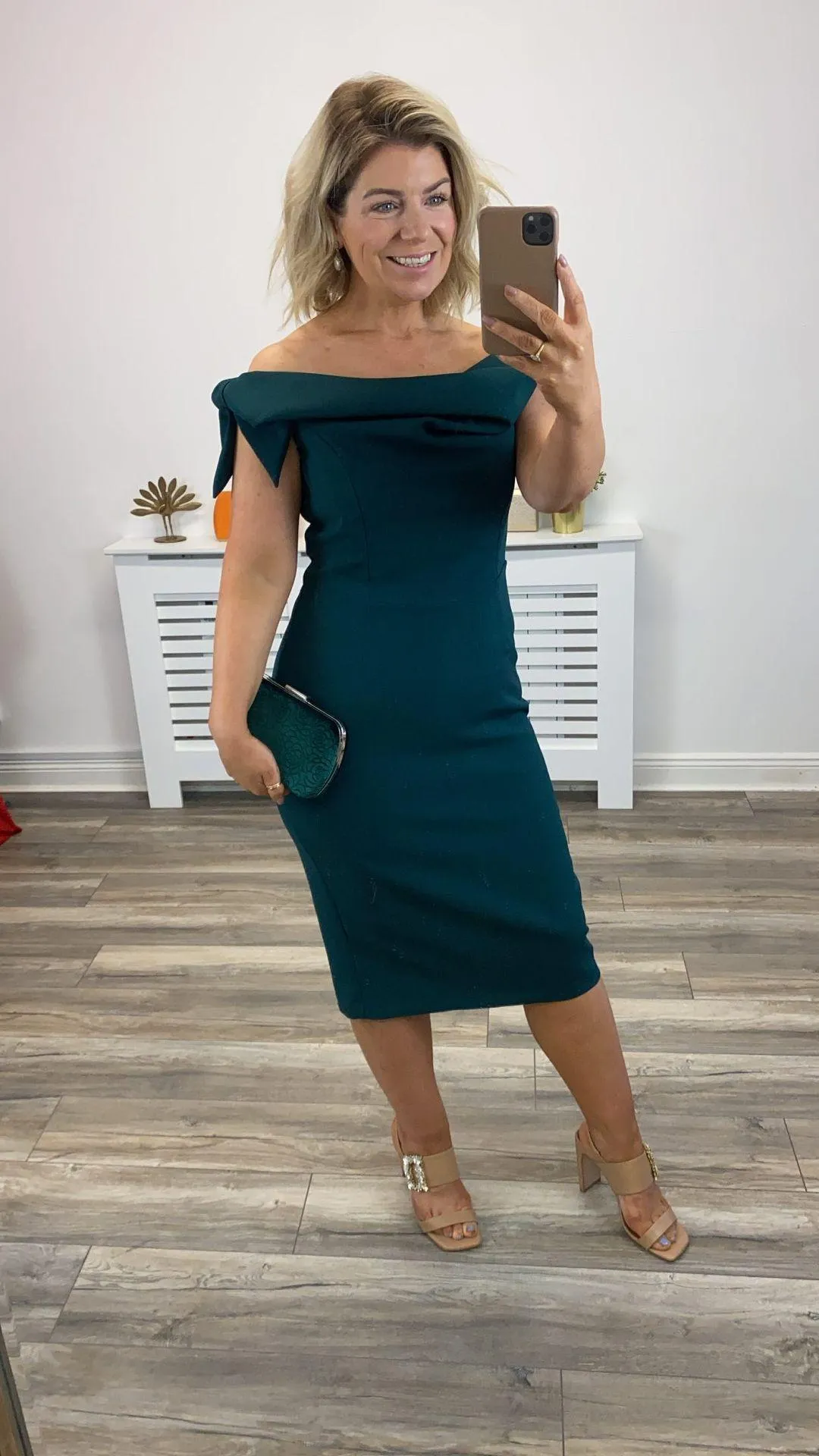 Tilly Pencil Dress (Forrest Green)