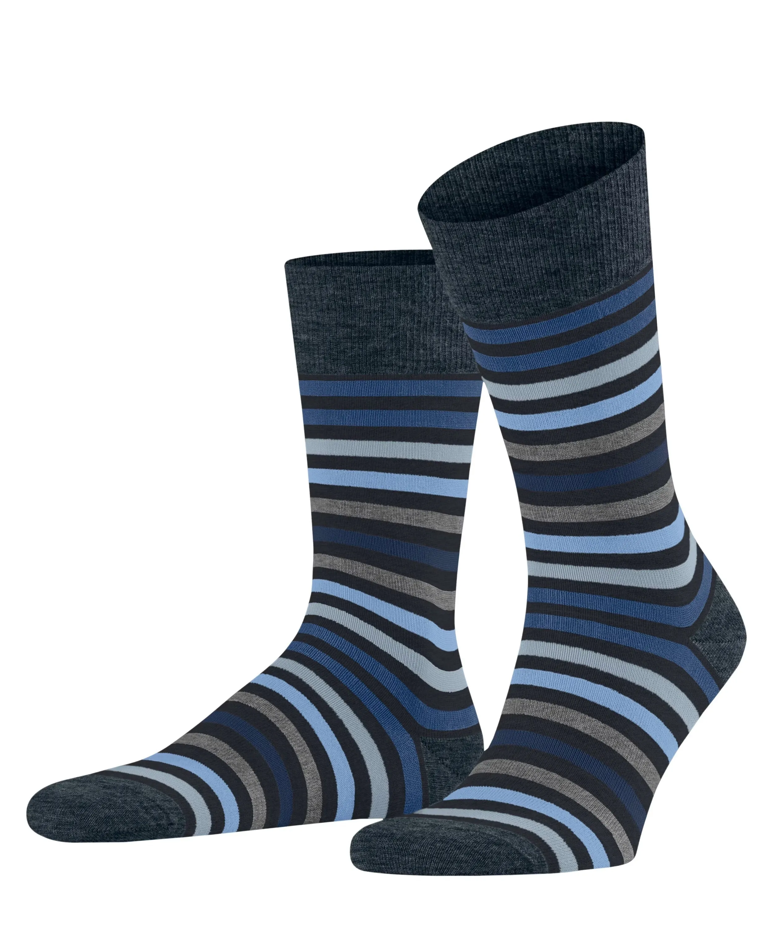 Tinted Stripe Cotton Socks