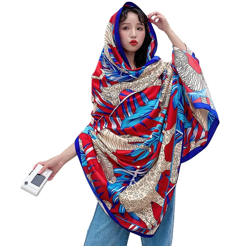 Travel Beach Towels large Size  Vintage Ethnic Style Scarf  Women Sun Shade Retro Cotton Tapestry Pashmina Yoga 190x140cm