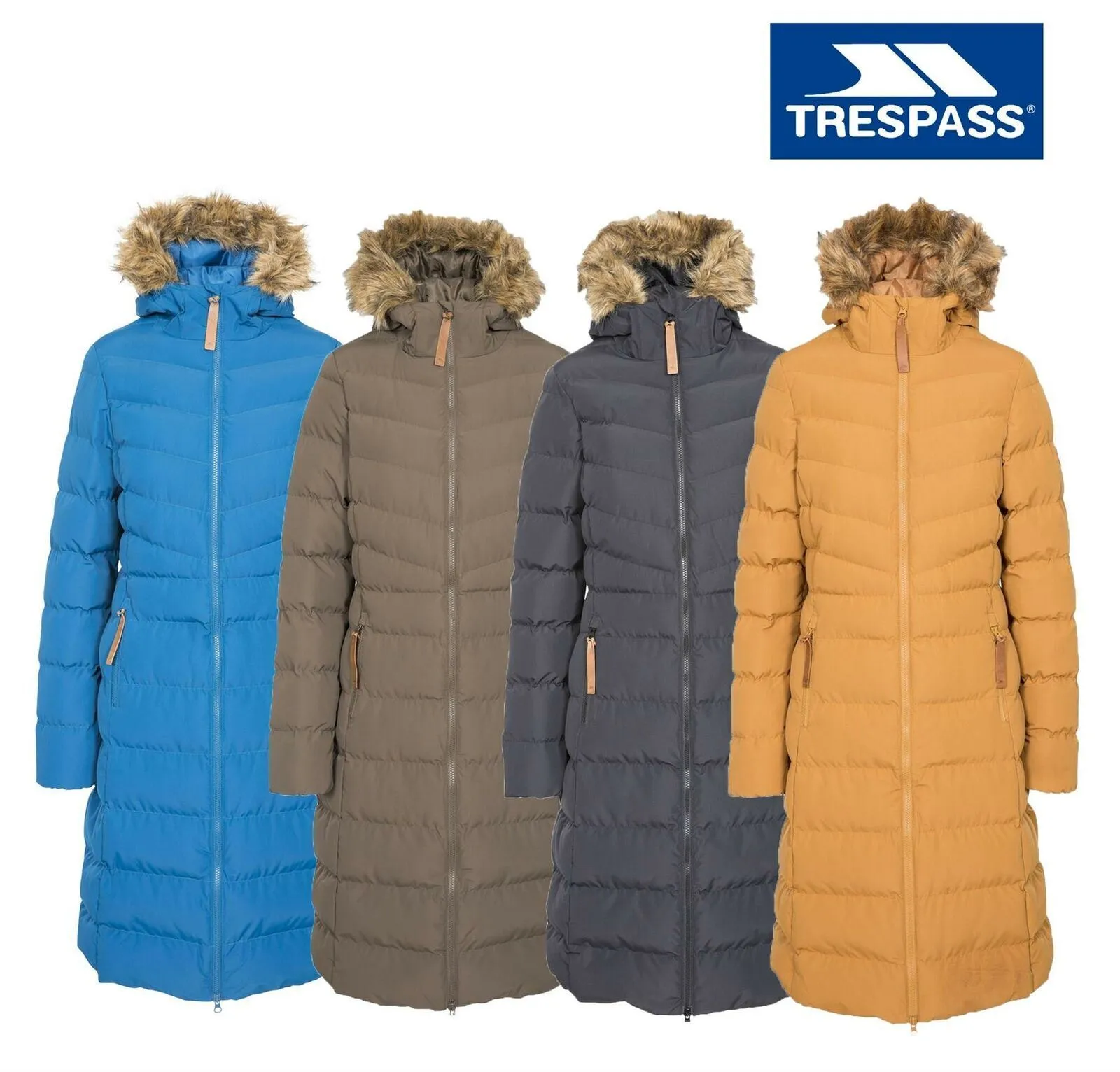 Trespass Audrey Womens Ladies Long Parka Coat