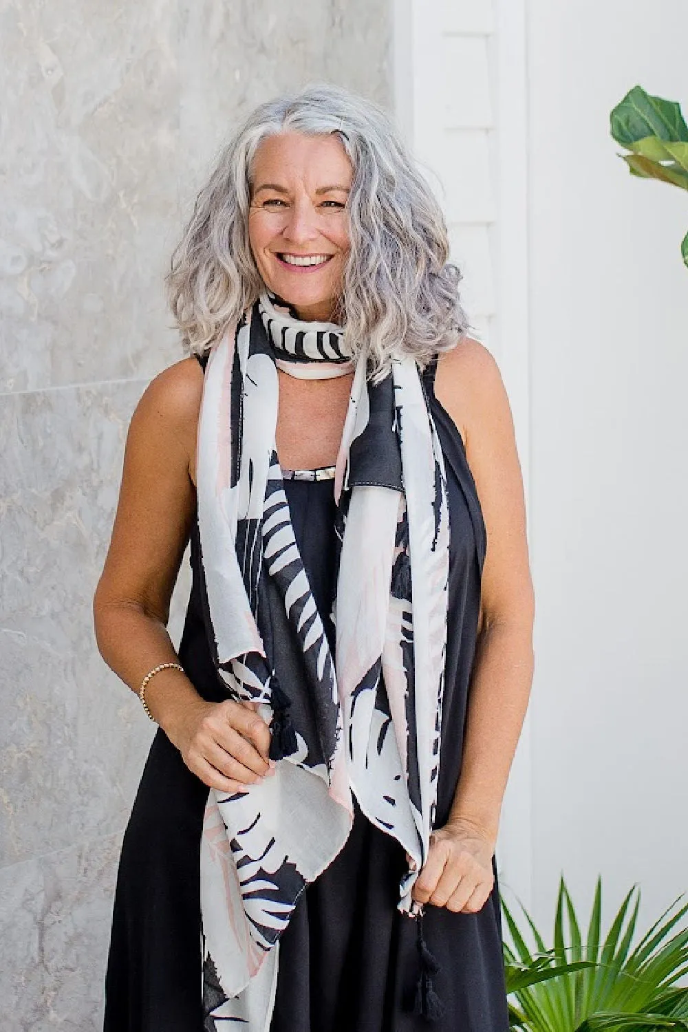 Tropical Leaf Scarf