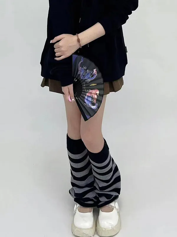 Urban Flared Striped Leg Warmers Accessories