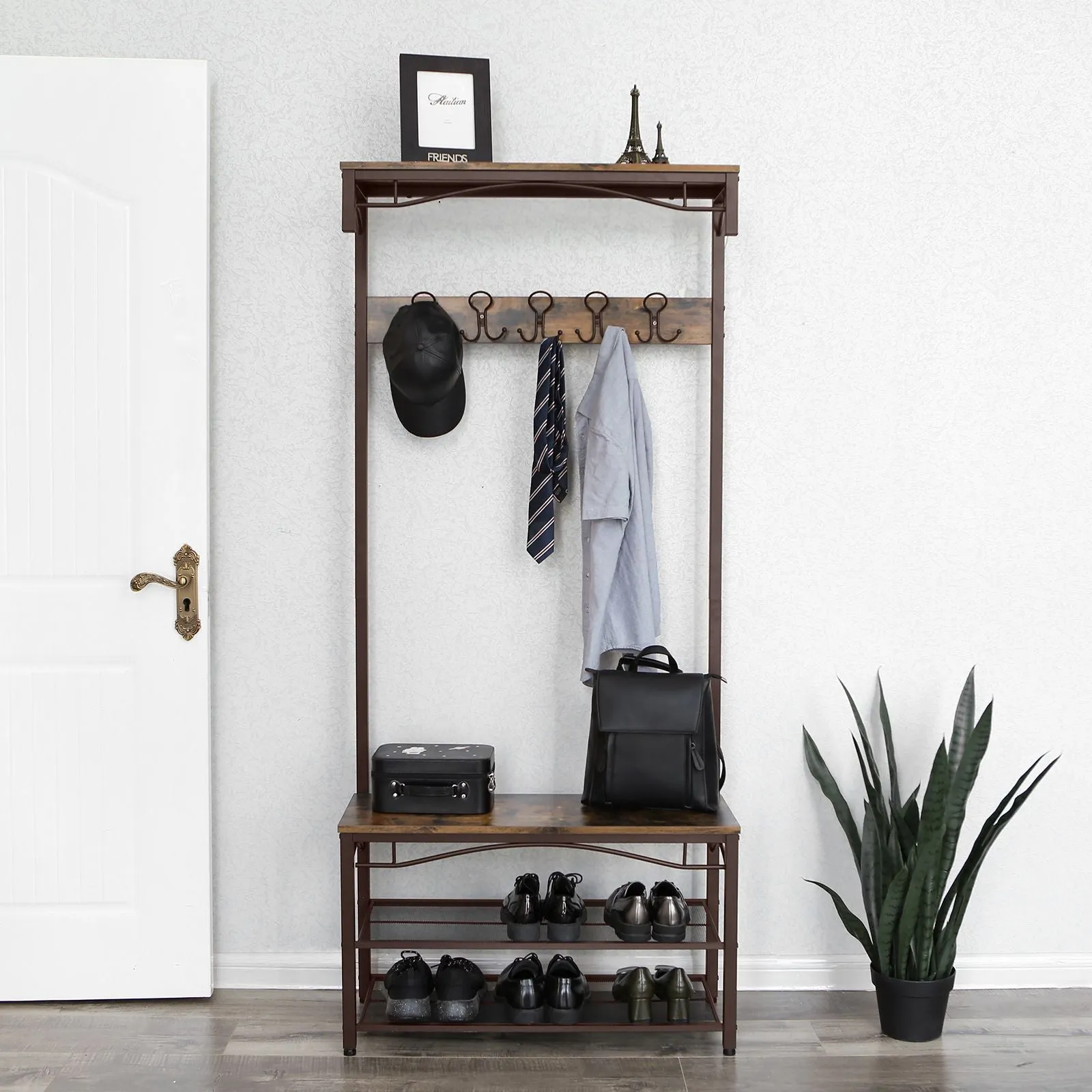 Vintage Entryway Coat Stand