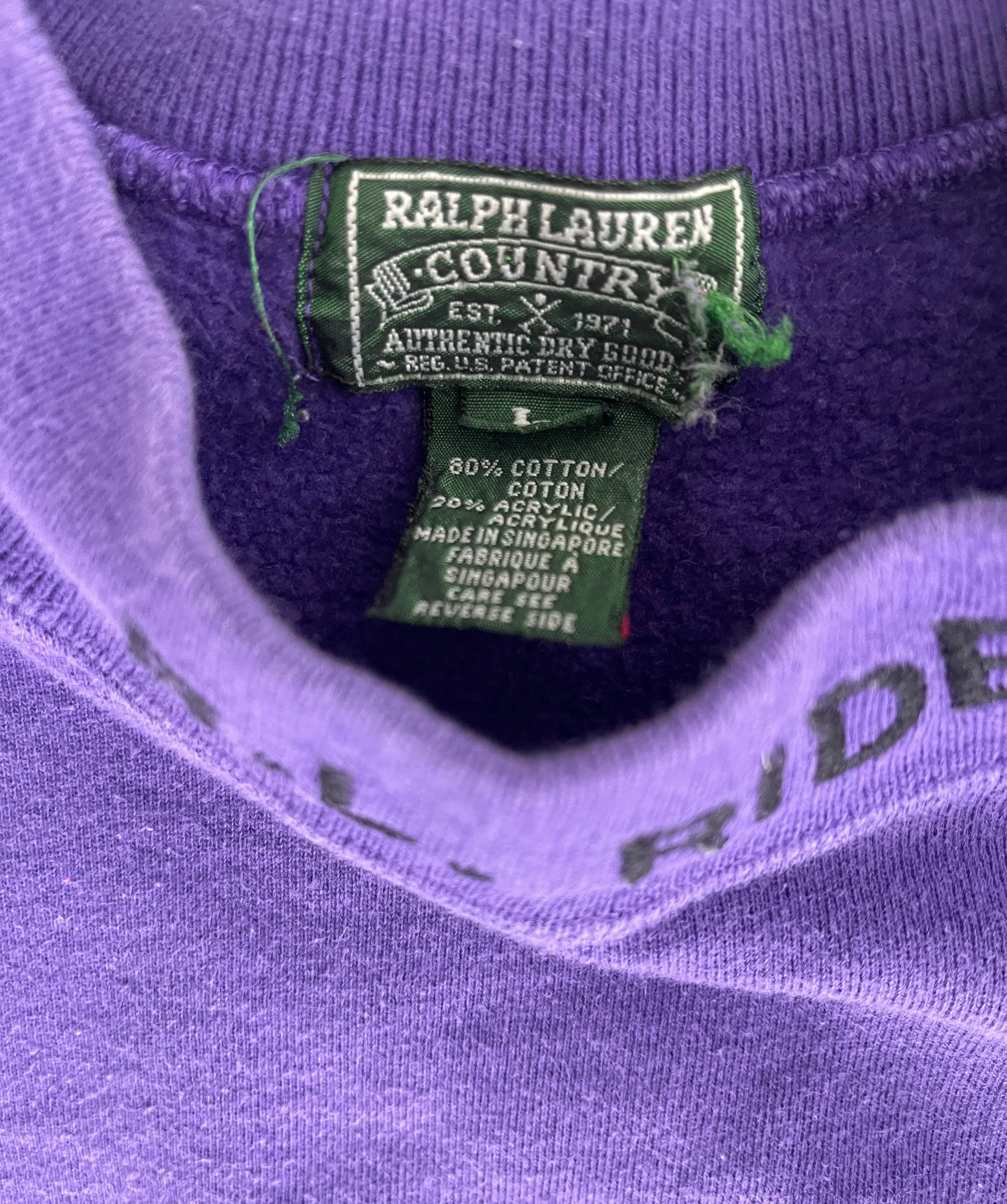 Vintage R.L Riders Polo Ralph Lauren Sweater L