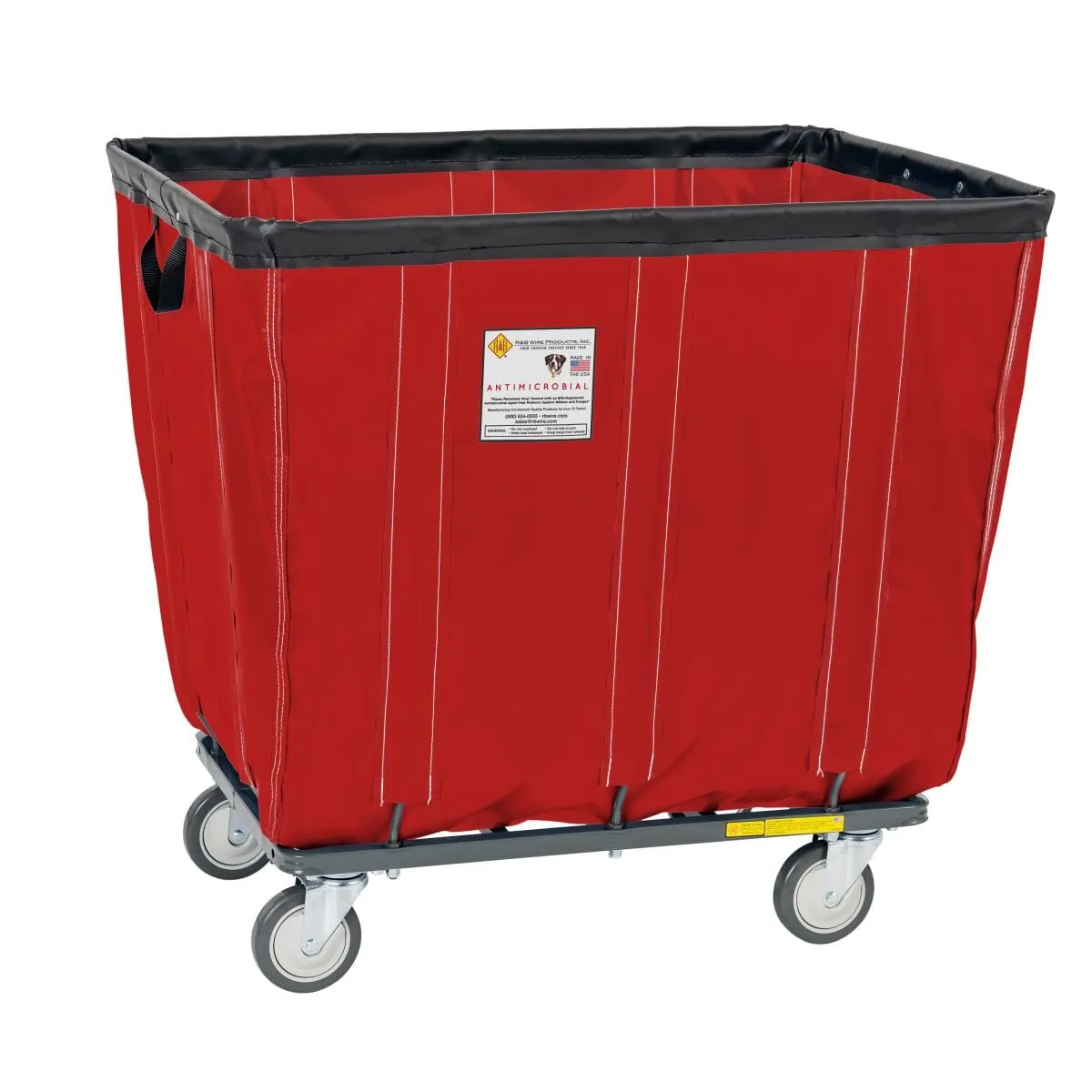 Vinyl Basket Truck w/ Antimicrobial Liner - 10 Bushel