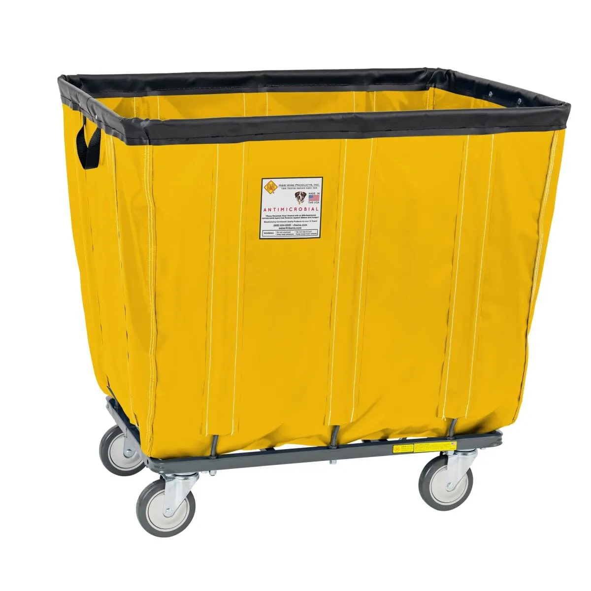 Vinyl Basket Truck w/ Antimicrobial Liner - 10 Bushel