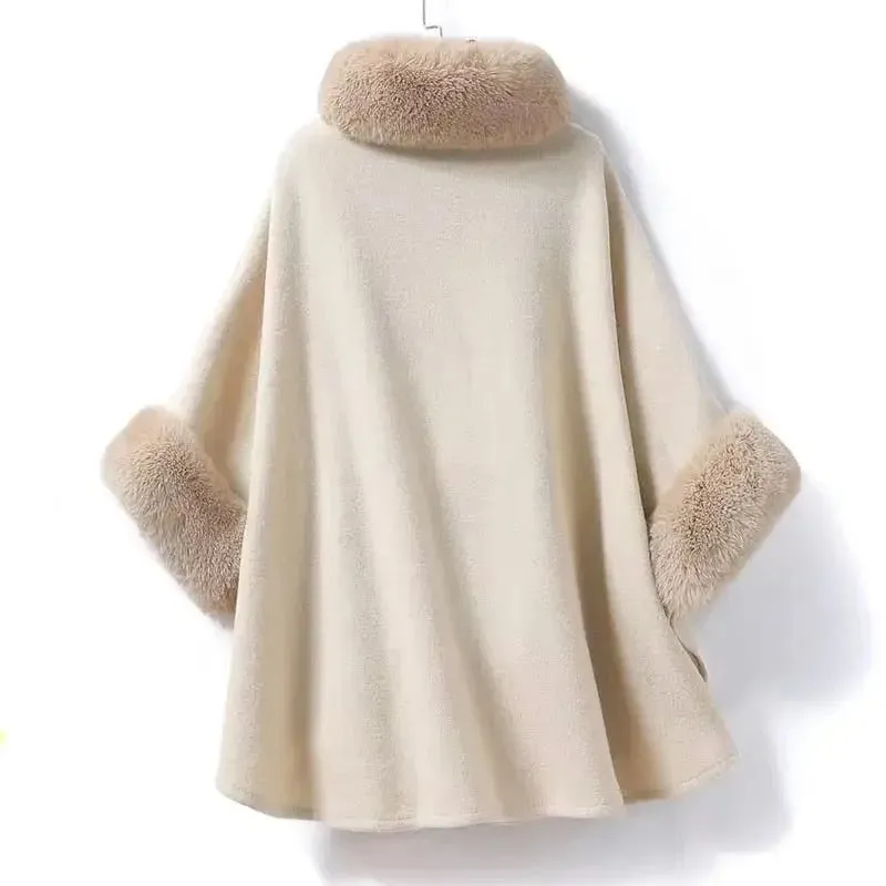 Violetta Premium Winter Capes with Fur Detailing