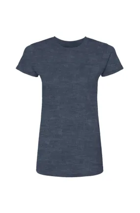 Women's Heather Navy Poly-Rich T-Shirt