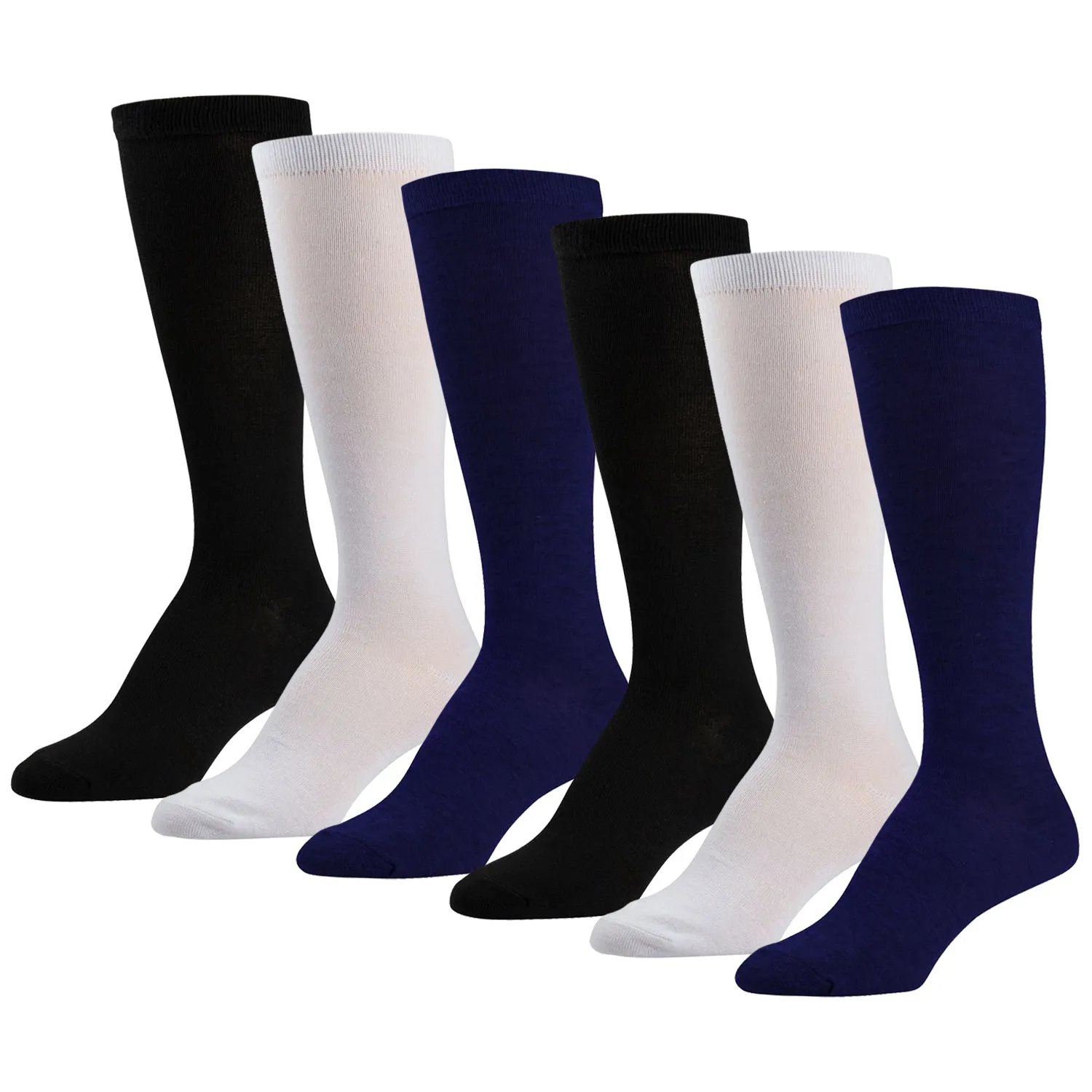 Women's Solid Colored Knee High Socks