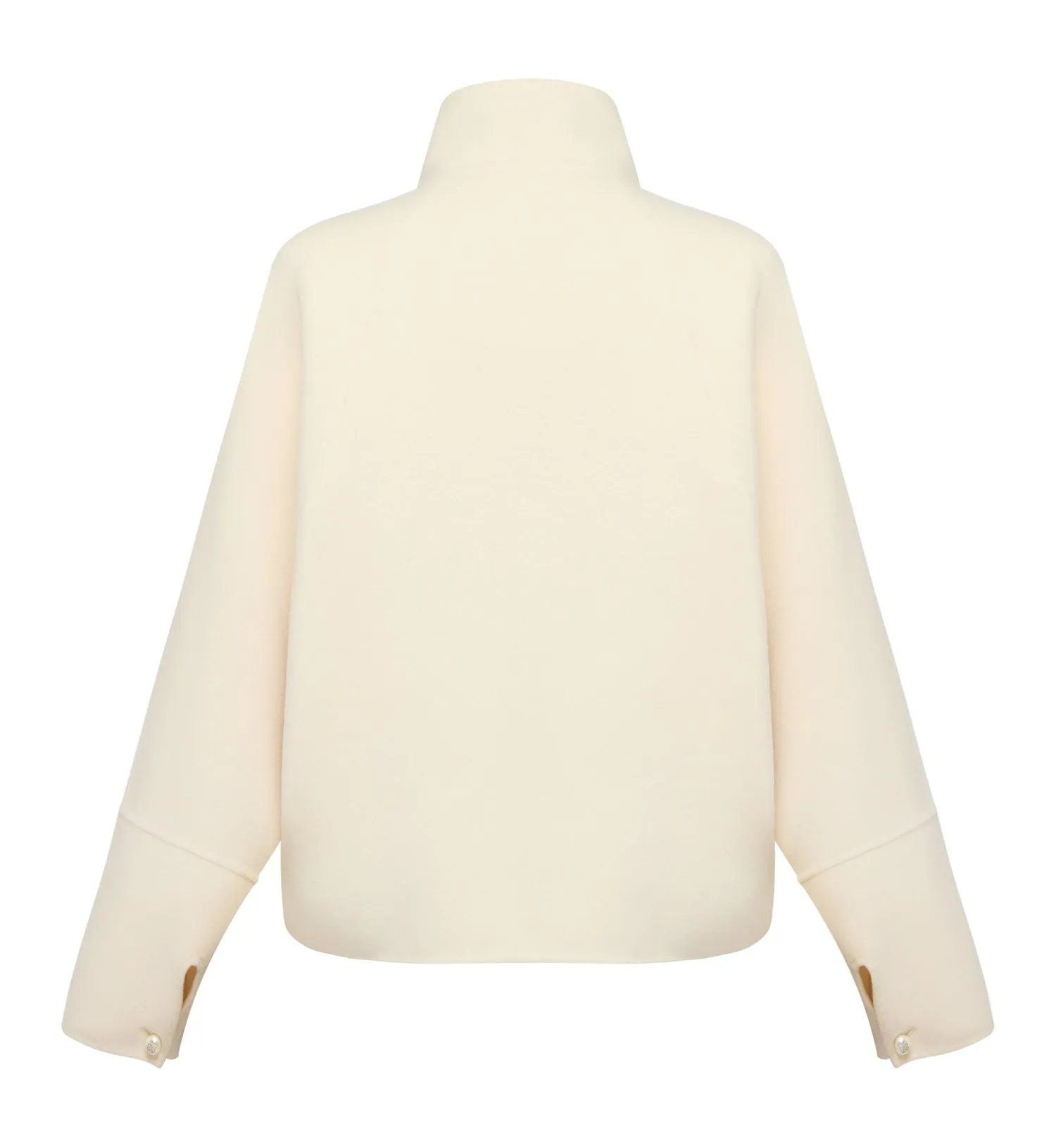 YAYING Cloud Cashmere Stand Collar Coat