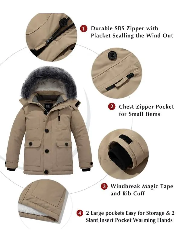 ZSHOW Boy's Mid-Length Jacket