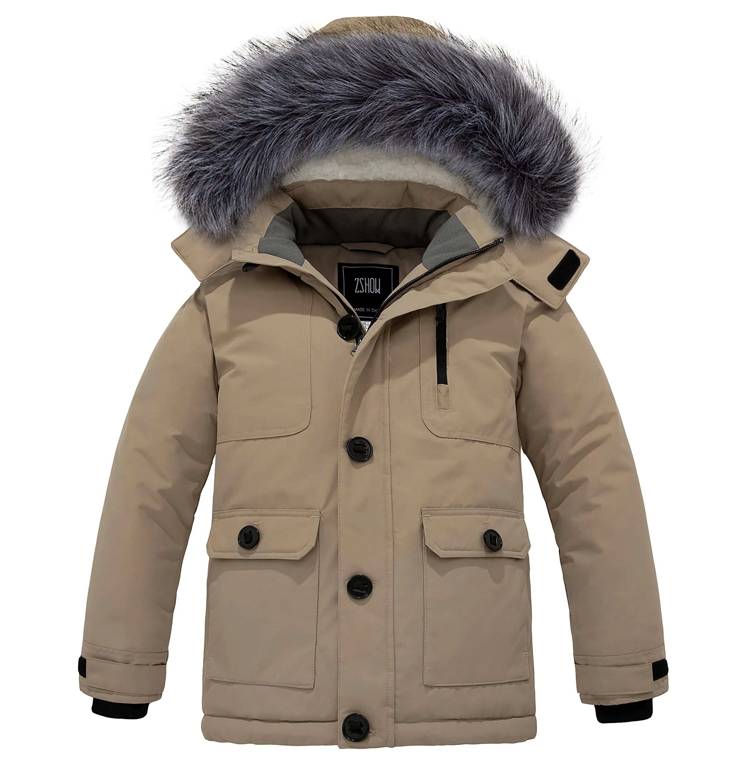 ZSHOW Boy's Mid-Length Jacket